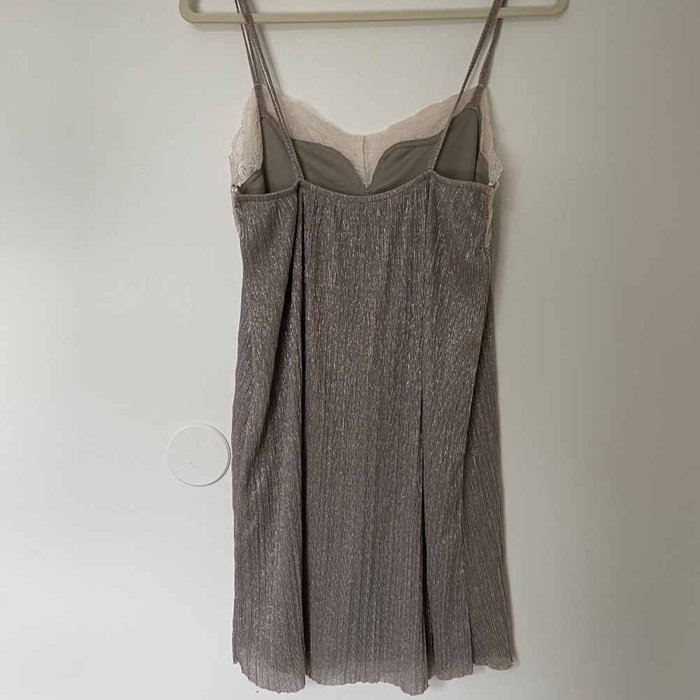 Zara Gold Lace Slip Dress - Picture 4 of 5